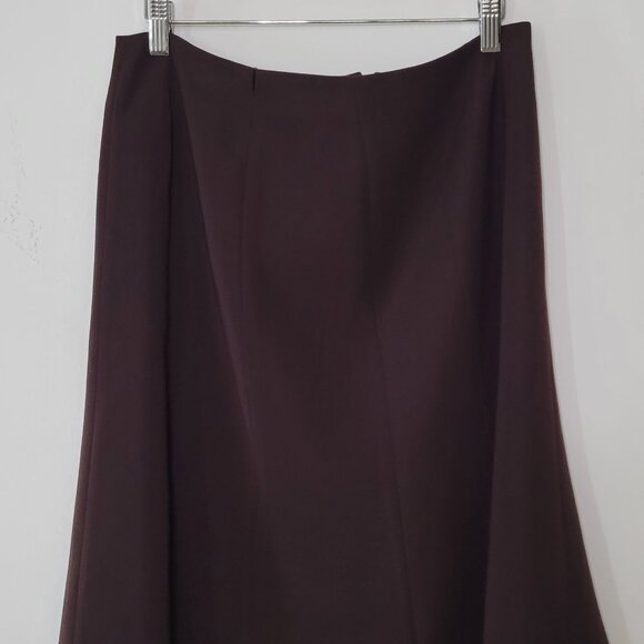 Vintage 90s Pleated Brown Skirt - Picture 7 of 7